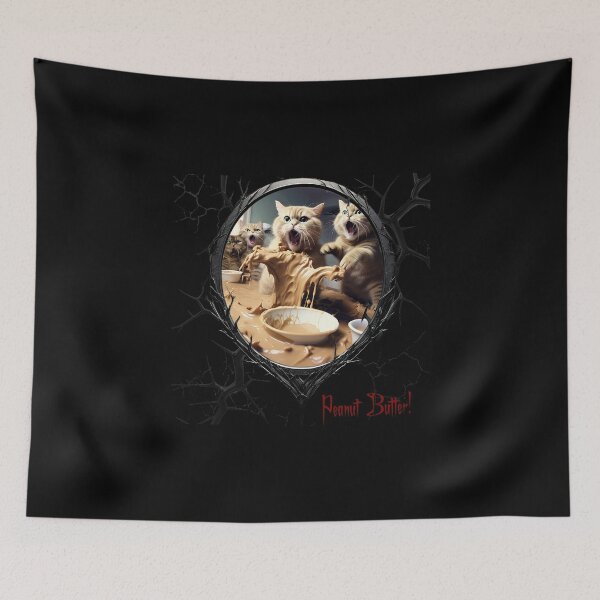 Item preview, Cats & Kittens Making A Huge Peanut Butter Mess designed and sold by FatCatStudios.