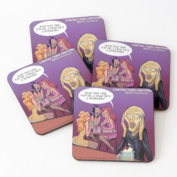 Item preview, Edmund Munch's The Scream And Busted In A Bar designed and sold by Rick London Gifts.