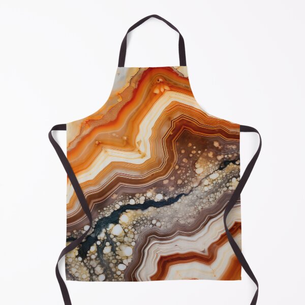 Artikelvorschau, Abstrakter Achat Steingrau Beige Orange Ocker Schwarz entworfen und verkauft von fluffstuffgifts.