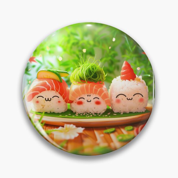 Item preview, Happy Sushi Friends Kawaii Design designed and sold by KatanaCreative.