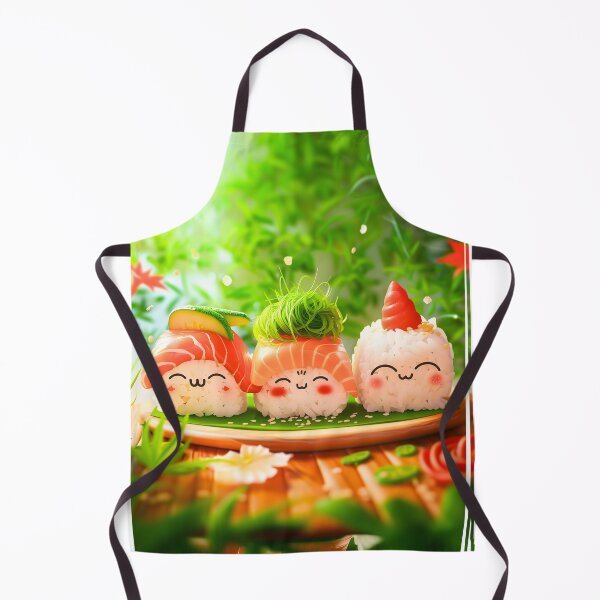 Item preview, Happy Sushi Friends Kawaii Design designed and sold by KatanaCreative.