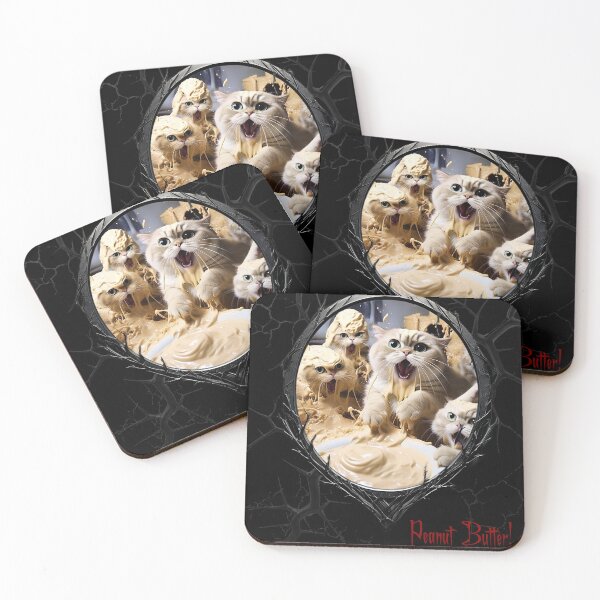 Item preview, Cats & Kittens Making A Huge Peanut Butter Mess designed and sold by FatCatStudios.
