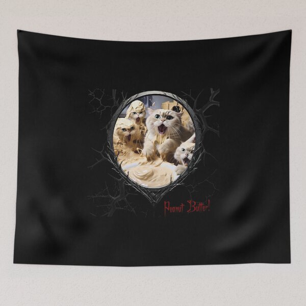 Item preview, Cats & Kittens Making A Huge Peanut Butter Mess designed and sold by FatCatStudios.