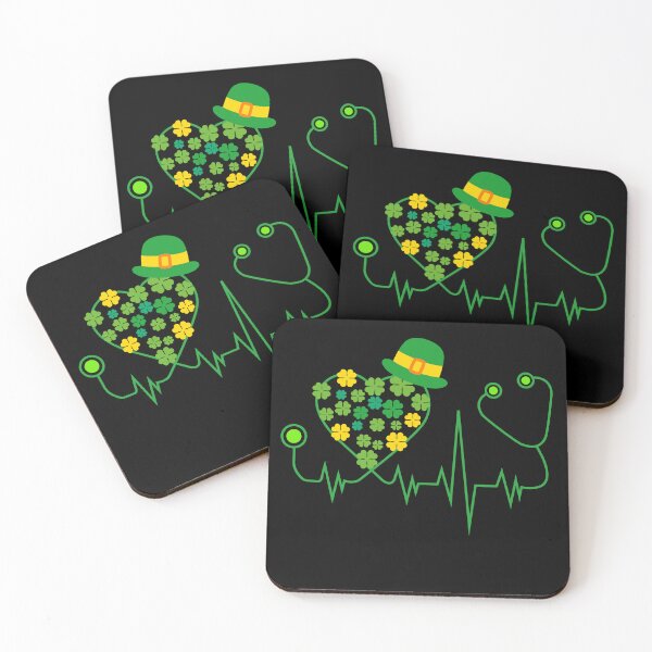 Item preview, Shamrock Stethoscope Nurse, St Patricks Day, Registered Nurse, CNA designed and sold by behindthefacts.