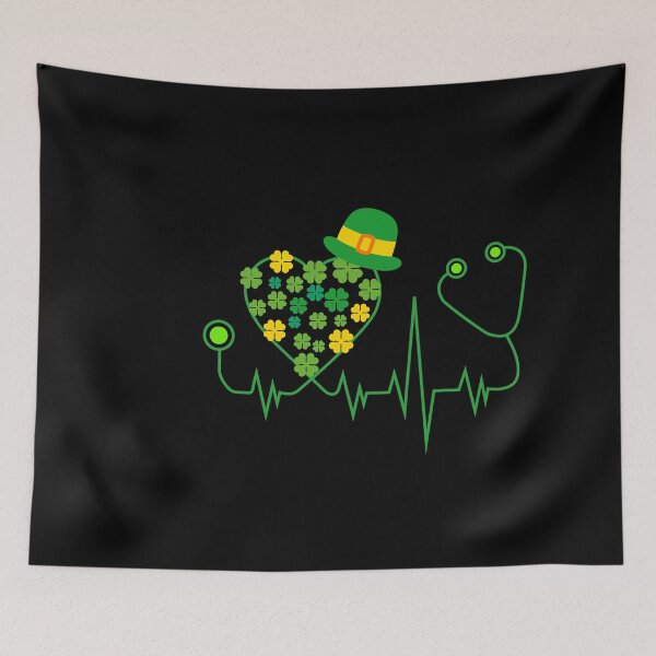 Item preview, Shamrock Stethoscope Nurse, St Patricks Day, Registered Nurse, CNA designed and sold by behindthefacts.