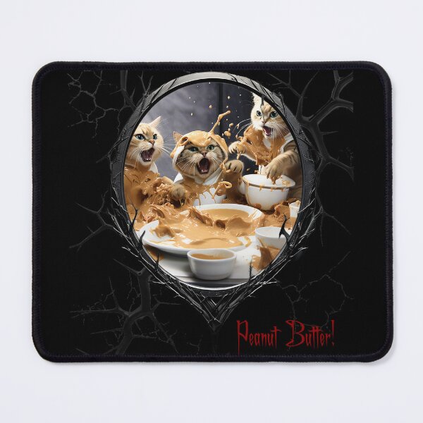 Item preview, Cats & Kittens Making A Huge Peanut Butter Mess designed and sold by FatCatStudios.