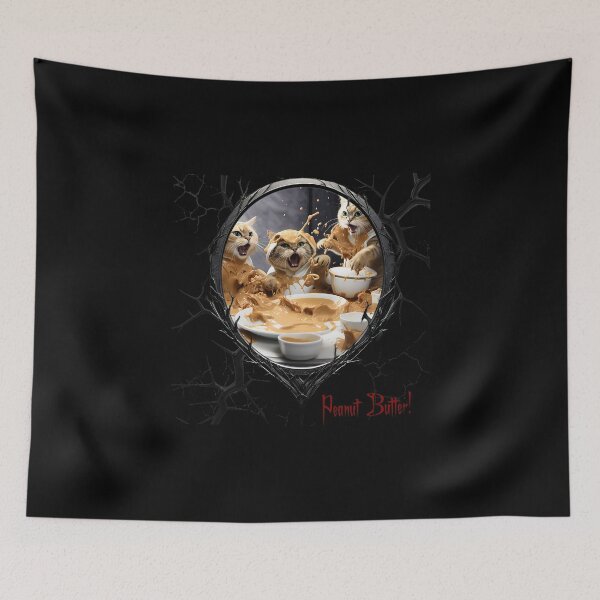 Item preview, Cats & Kittens Making A Huge Peanut Butter Mess designed and sold by FatCatStudios.