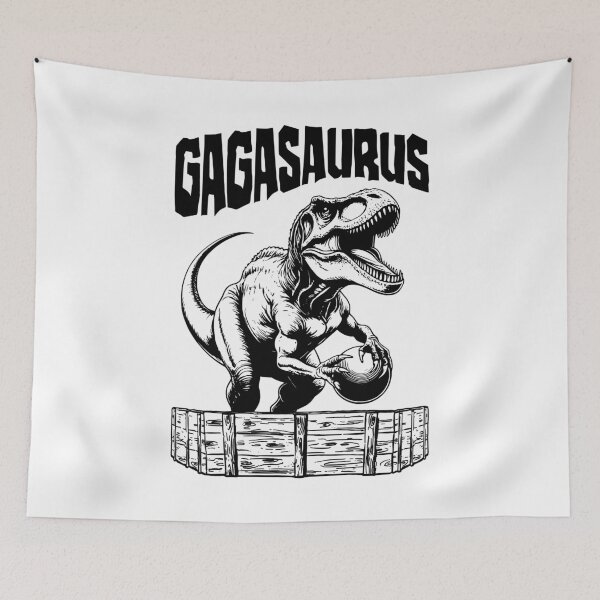 Item preview, Gaga Ball Pit Gagasaurus Funny Dinosaur Dodgeball Player designed and sold by GrandeDuc.