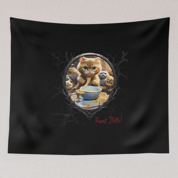Item preview, Cats & Kittens Making A Huge Peanut Butter Mess designed and sold by FatCatStudios.