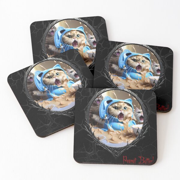 Item preview, Cats & Kittens Making A Huge Peanut Butter Mess designed and sold by FatCatStudios.