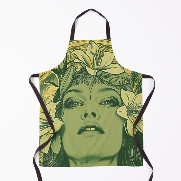 Item preview, Woman Art Nouveau Art Deco Poster Green designed and sold by danachblog.