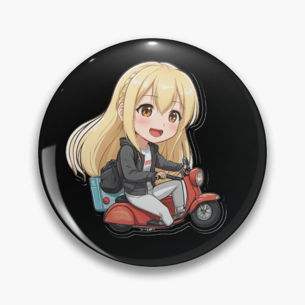 Item preview, Cute golden hair girl on a ride on a scooter designed and sold by lyricsai.