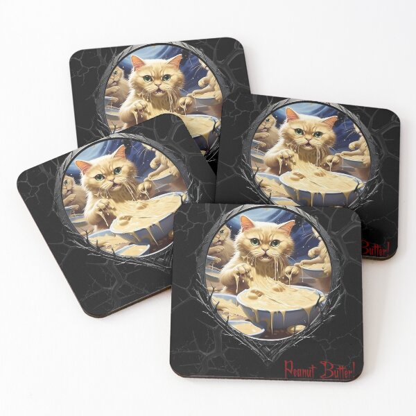 Item preview, Cats & Kittens Making A Huge Peanut Butter Mess designed and sold by FatCatStudios.