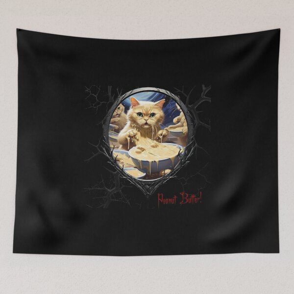 Item preview, Cats & Kittens Making A Huge Peanut Butter Mess designed and sold by FatCatStudios.