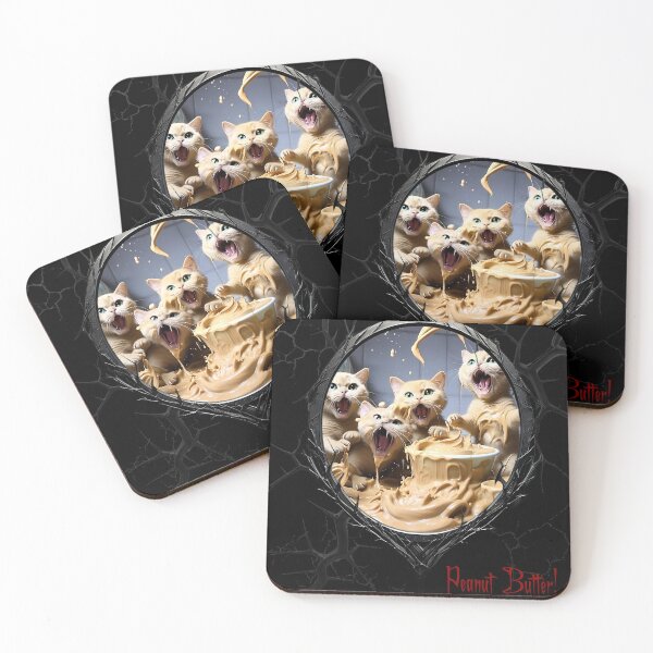 Item preview, Cats & Kittens Making A Huge Peanut Butter Mess designed and sold by FatCatStudios.