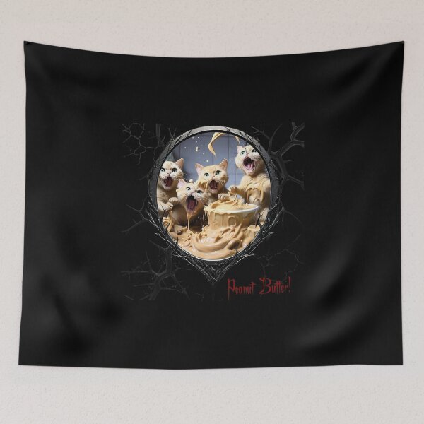 Item preview, Cats & Kittens Making A Huge Peanut Butter Mess designed and sold by FatCatStudios.