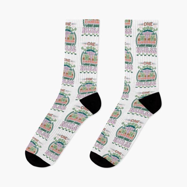 Item preview, One Lucky Emergency Nurse Shamrock, Registered Nurse, CNA, st patricks day, Lucky Irish Women designed and sold by behindthefacts.