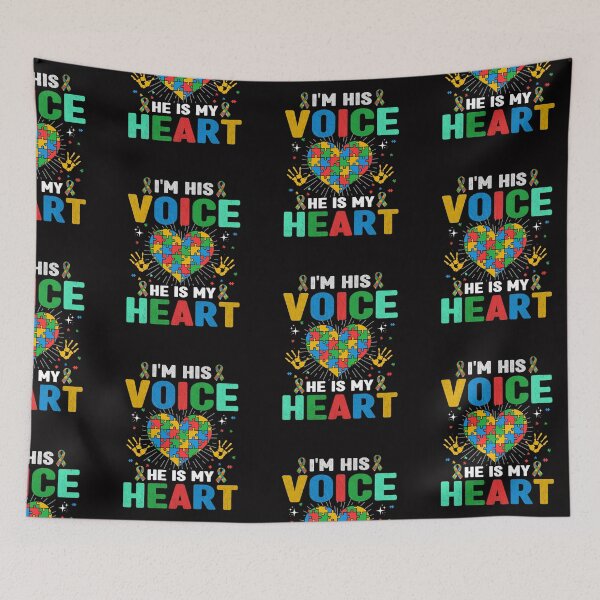 Item preview, I'm his voice he is my heart designed and sold by marfanna.