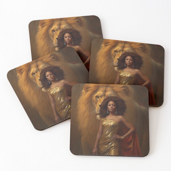Item preview, Yombe Radiance: The Lion’s Partner in Golden Elegance designed and sold by FairX.
