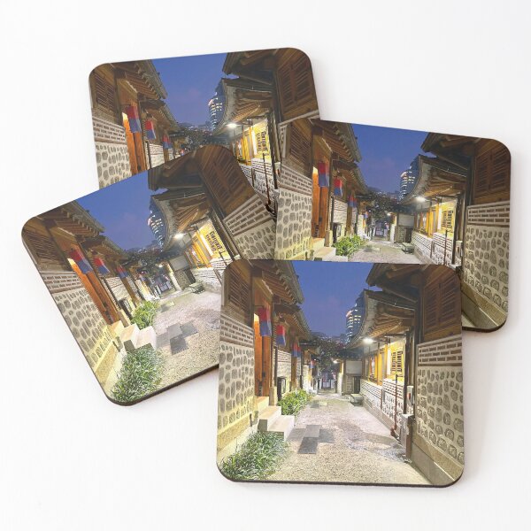 Item preview, An Alley in Donuimun Village at Night | Seoul Street Photography designed and sold by YemmyZImages.