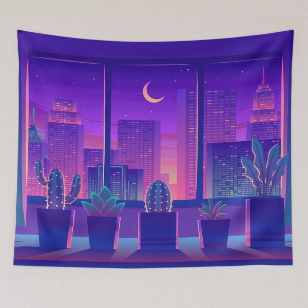 Item preview, Cactus - Purple Cozy Theme designed and sold by momosstyle.