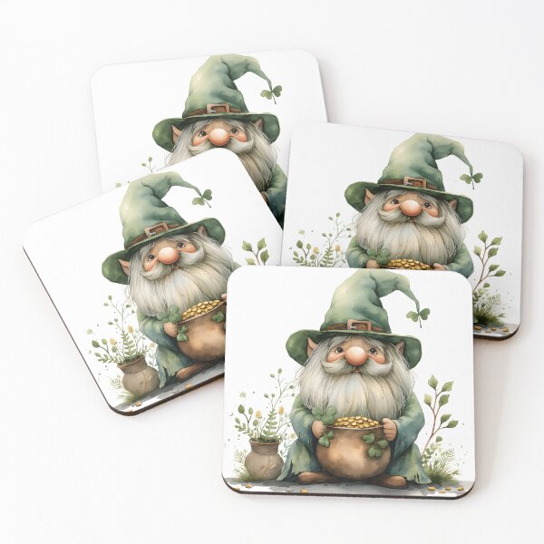 Item preview, St Patrick Cute Gnome Watercolor designed and sold by Ou-SunShine.