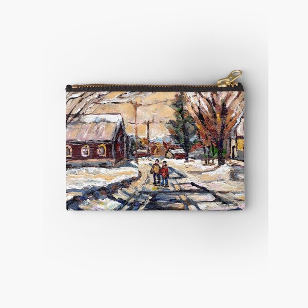 Item preview, BEST ORIGINAL QUEBEC PAINTINGS WINTER WALK IN THE COUNTRY designed and sold by Carole  Spandau.