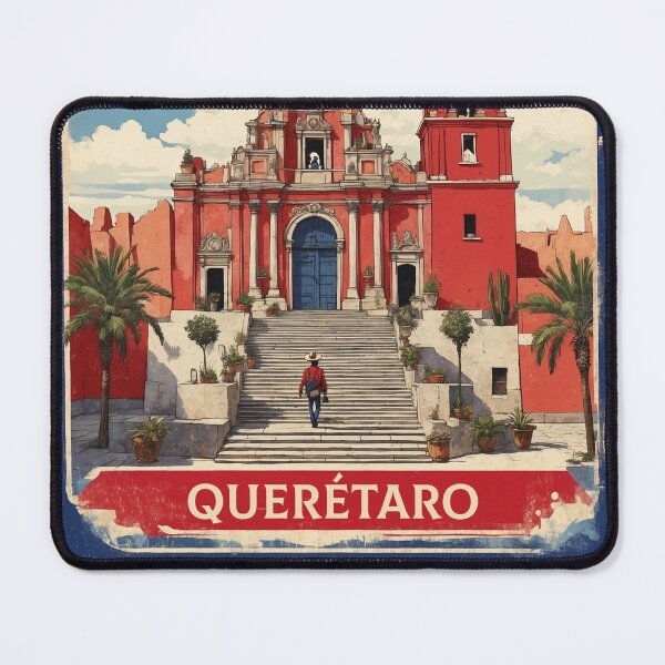 Item preview, Querétaro Mexico Vintage Poster designed and sold by TravelersGems.