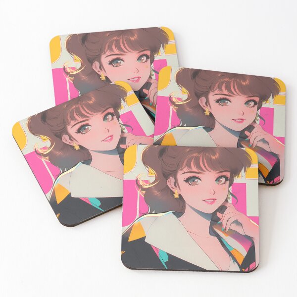 Item preview, City Pop 80s retro anime girl designed and sold by octoboobs.