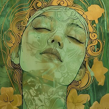 Vorschaubild zum Design Frau in Grün Art Deco, Jugendstil von danachblog