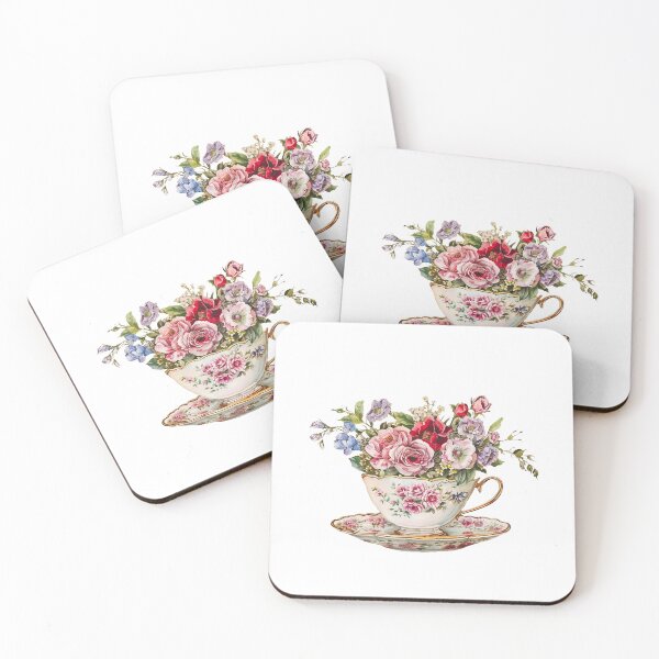 Artikelvorschau, Wunderschöne florale Vintage-Teetasse entworfen und verkauft von Chomchol.