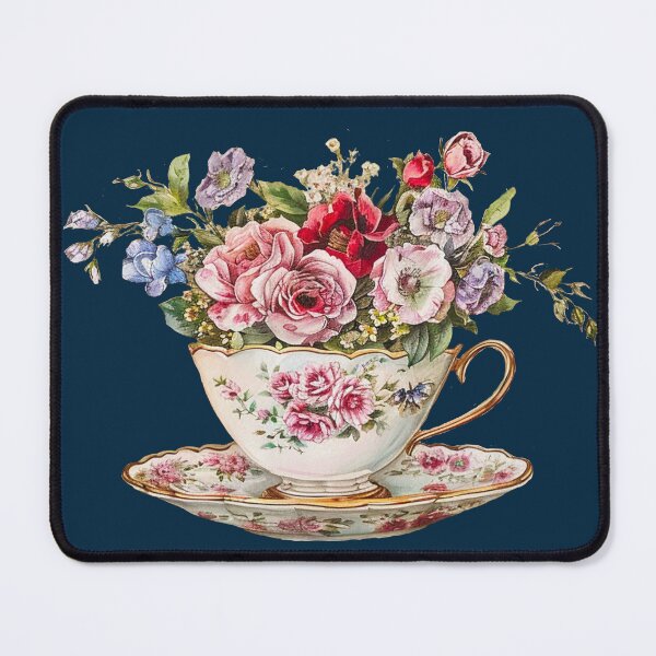 Item preview, Beautiful floral with vintage teacup designed and sold by Chomchol.