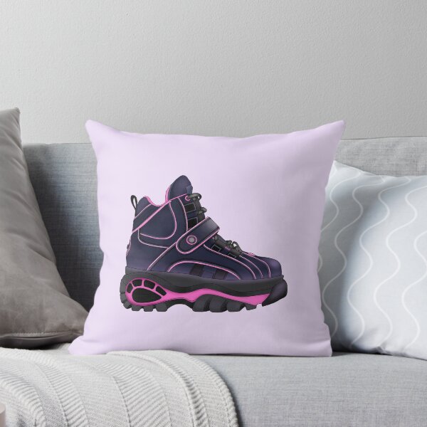 Item preview, 90s pink and dark purple platform shoes designed and sold by prntsystm.