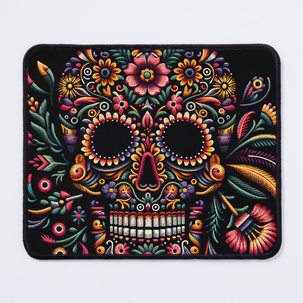 Item preview, "Exquisite Otomi Elegance: Intricate Skull Design" designed and sold by zzz888.