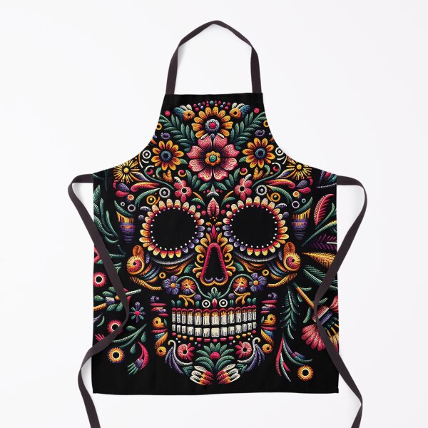 Item preview, "Exquisite Otomi Elegance: Intricate Skull Design" designed and sold by zzz888.