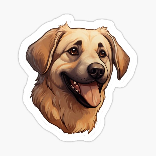 Artikel-Vorschau von Aufkleber für anatolischen Schäferhund / Kangal-Schäferhund-Welpe / süßer Kangal, designt und verkauft von SMARTKIT  DESIGNAGENCY.