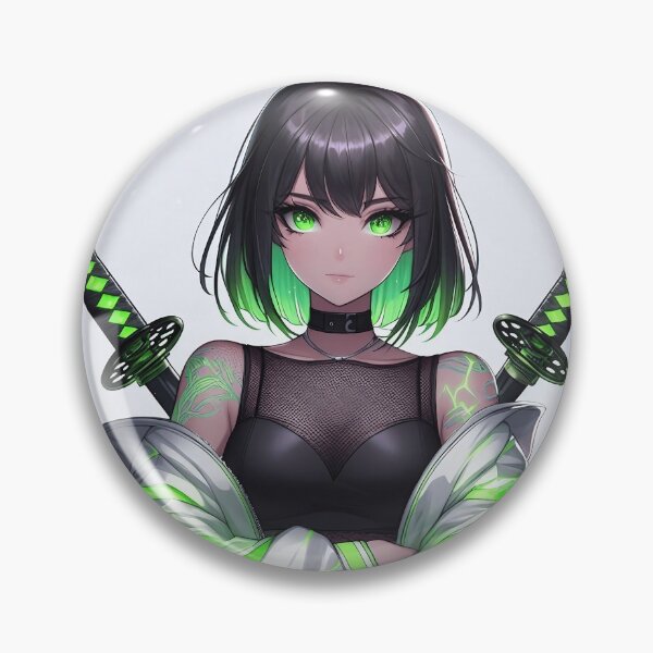 Item preview, Futuristic Warrior Girl with Katanas designed and sold by RuyaFab.