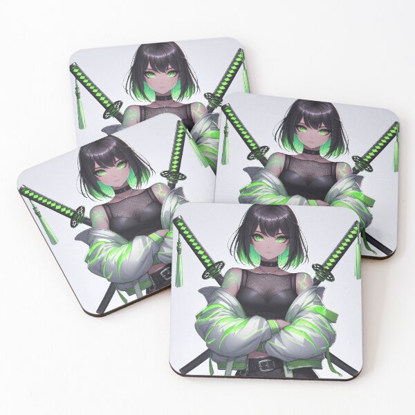 Item preview, Futuristic Warrior Girl with Katanas designed and sold by RuyaFab.