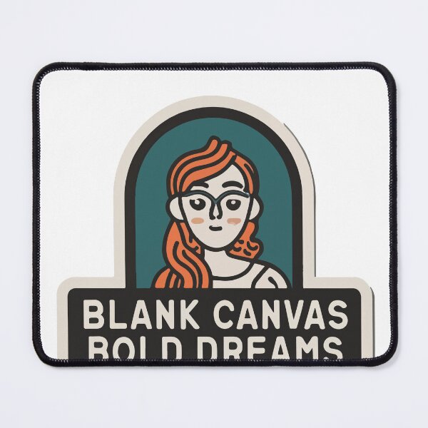 Item preview, Blank Canvas, Bold Dreams - Artist Self-Portrait designed and sold by NiftyWrx.