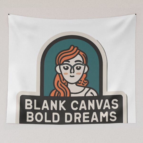 Item preview, Blank Canvas, Bold Dreams - Artist Self-Portrait designed and sold by NiftyWrx.