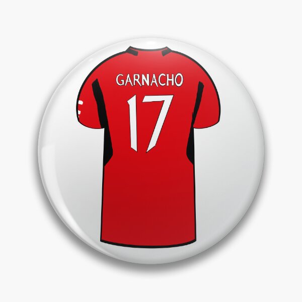 Item preview, Garnacho 17 Man Utd red jersey designed and sold by GrizzlyCollective.