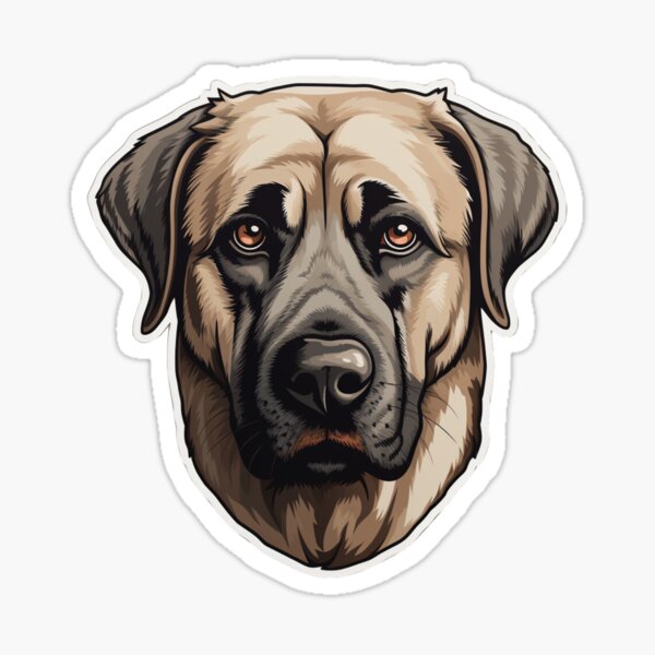 Artikel-Vorschau von Aufkleber für anatolischen Schäferhund / Kangal-Schäferhund-Welpe / süßer Kangal, designt und verkauft von SMARTKIT  DESIGNAGENCY.
