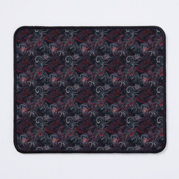 Item preview, Black Mangoli Cascade Pattern designed and sold by DreamBackDrops.