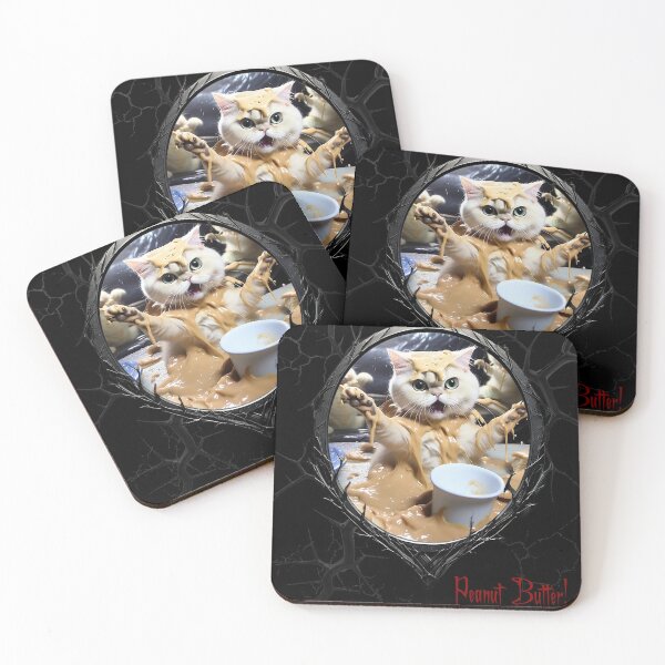 Item preview, Cats & Kittens Making A Huge Peanut Butter Mess designed and sold by FatCatStudios.