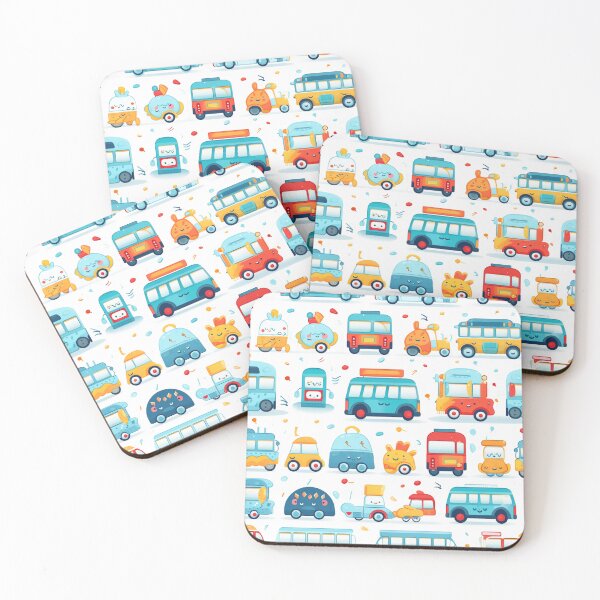Item preview, Cute Cartoon Buses designed and sold by DrPhatPhaw.