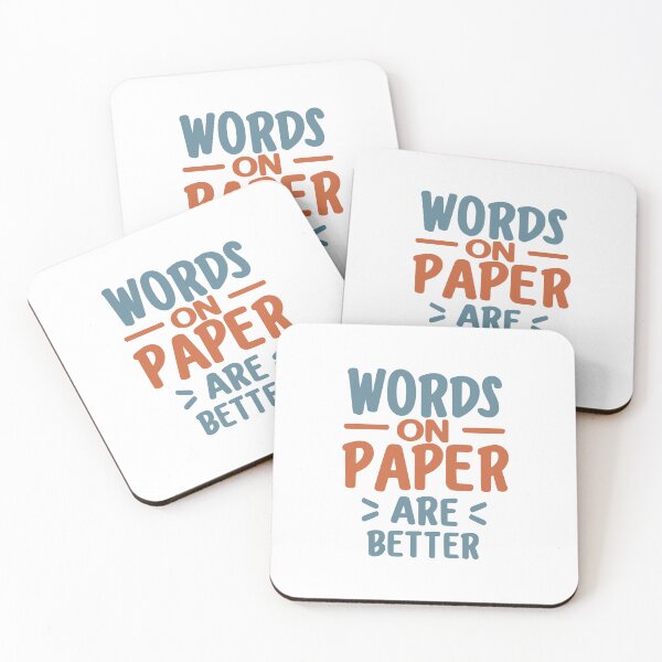 Item preview, Words on paper are better - colorful designed and sold by EmeraldeaArt.