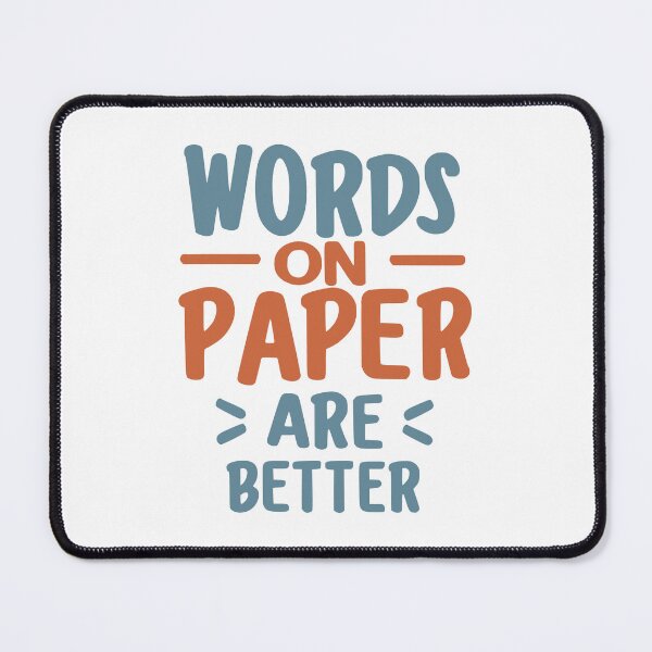 Item preview, Words on paper are better - colorful designed and sold by EmeraldeaArt.