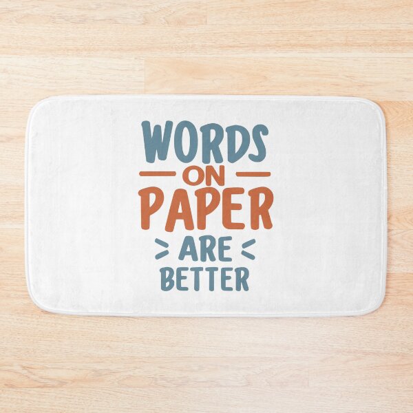Item preview, Words on paper are better - colorful designed and sold by EmeraldeaArt.