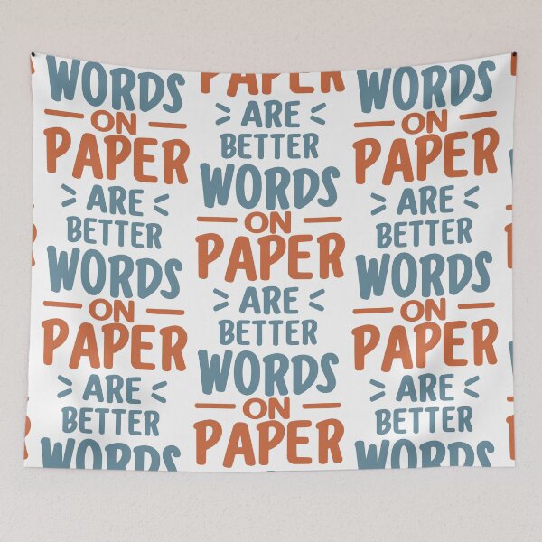 Item preview, Words on paper are better - colorful designed and sold by EmeraldeaArt.