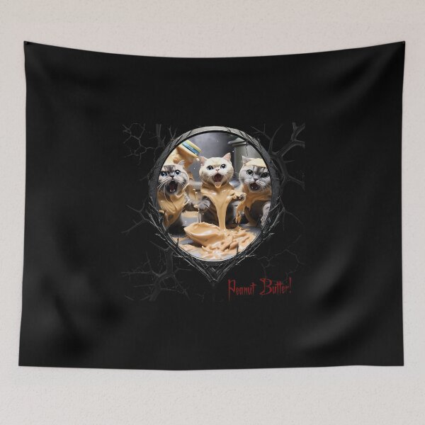 Item preview, Cats & Kittens Making A Huge Peanut Butter Mess designed and sold by FatCatStudios.